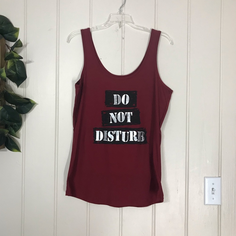 No Boundaries Do Not Disturb Tank Top NWOT
XXL 2XL 2XG
92% Polyester 8% Spandex - Picture 2 of 11